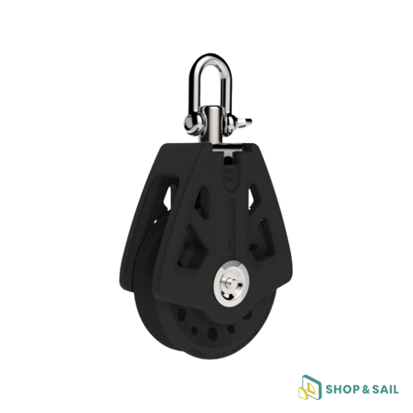 Découvrez la poulie synchro simple à émérillon 60 mm Lewmar pour votre bateau, catamaran de croisière.