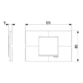 Plaque Plana Reflex neige pour 2 modules Vimar - 1