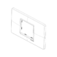 Plaque Plana Reflex neige pour 2 modules Vimar - 2