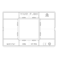 Plaque Plana Reflex neige pour 2 modules Vimar - 3
