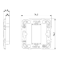 Support Plana 1 module Vimar - 1