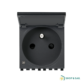 Prise Eikon standard + couvercle fr Vimar